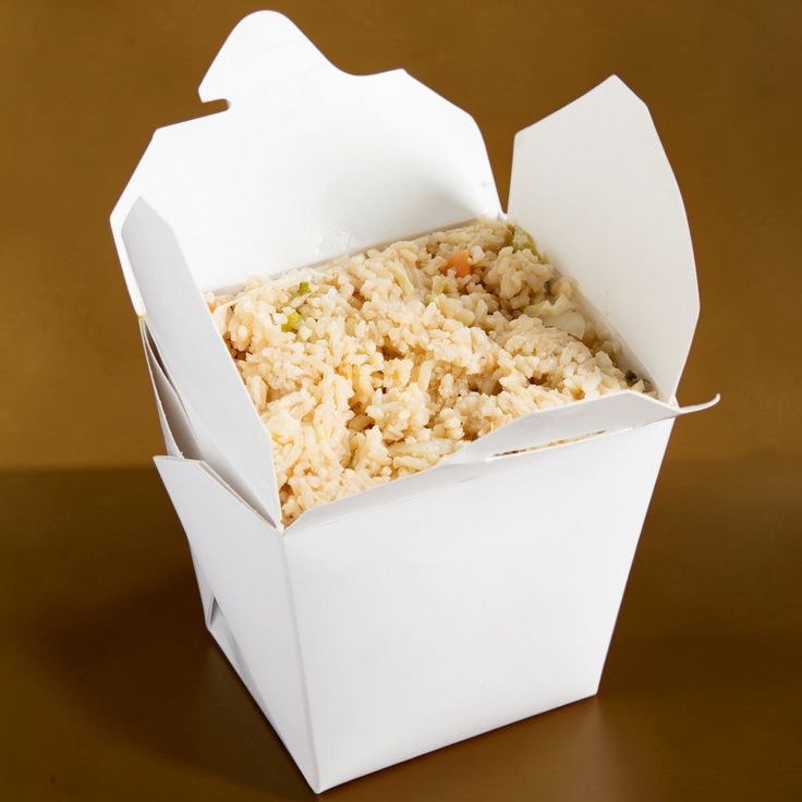 White Noodle Takeaway Pail