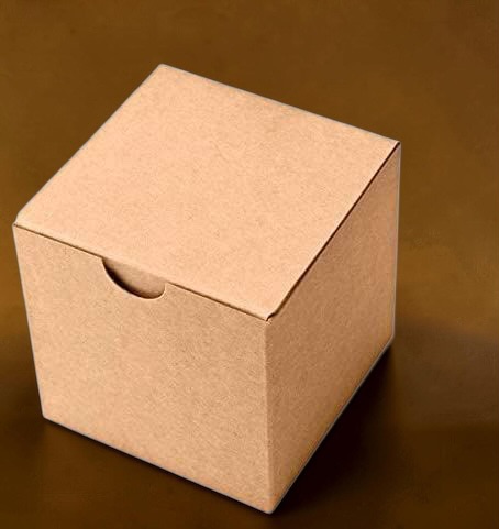 Mini Kraft Cube Gift Box