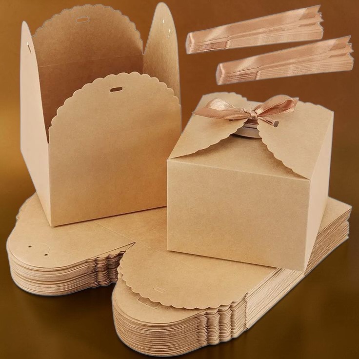 Scallop Favour Tote & Cube Set